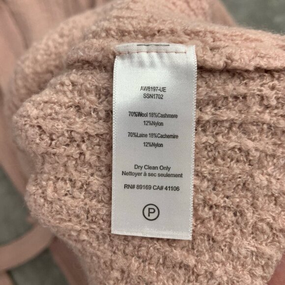 ATM Cardigan Womens Medium Blush Belted Long Sleeves Sweater Wool Cashmere Blend - Picture 5 of 11